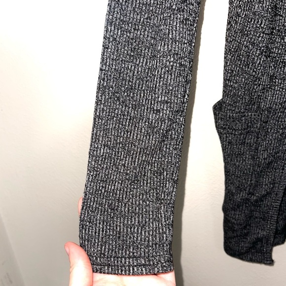 Aeropostale Cape Juby Dark Gray Ribbed Open Front Cardigan Small Women’s - Picture 4 of 12